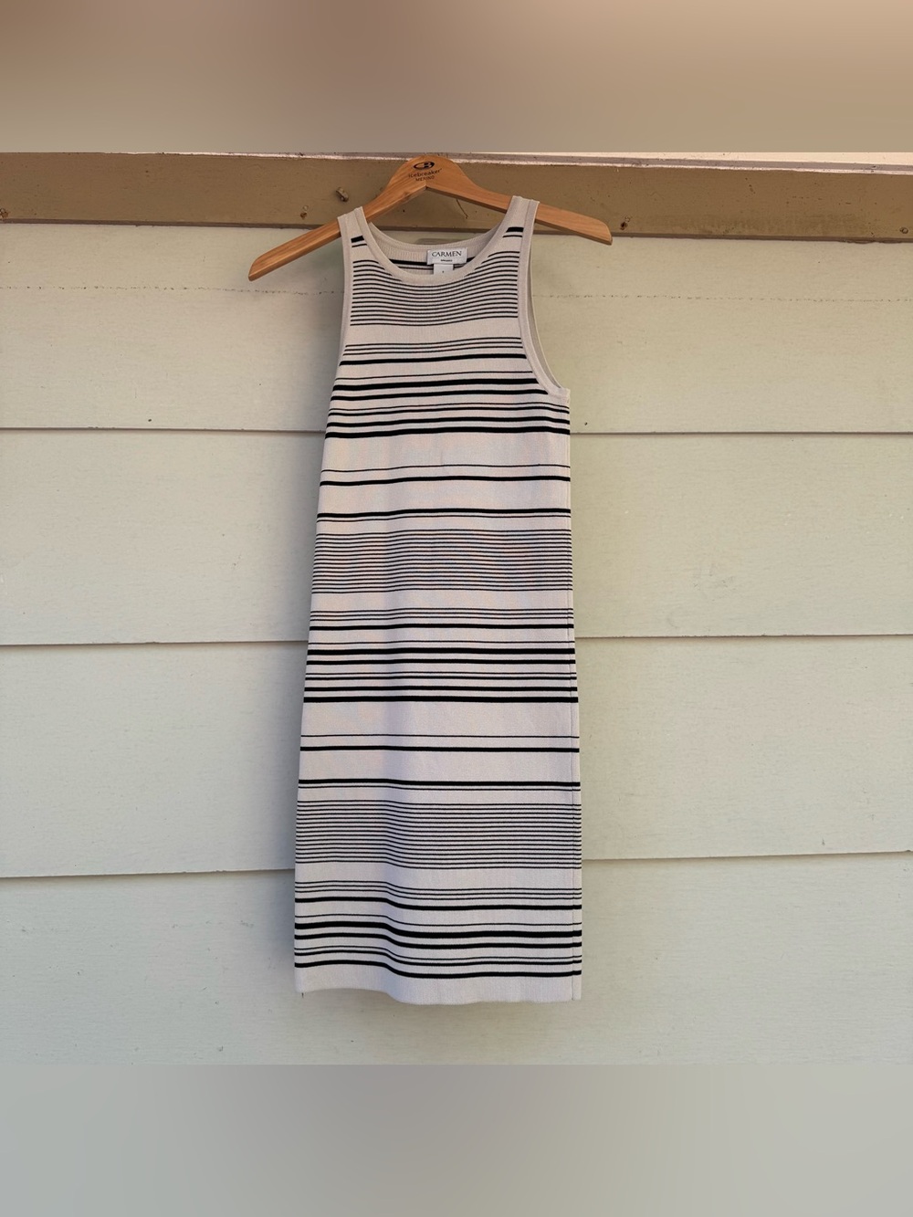 CARMEN Gray Knit Sleeveless Bodycon Dress